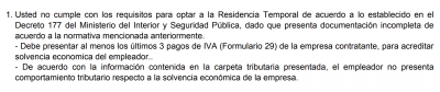Отказ в визе: работодатель представил пустое налоговое досье.